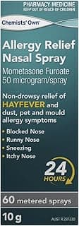Chemists Own Mometasone Nasal Spray Allergy Relief 60 Spray (Generic of NASONEX)