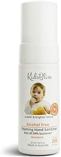 Alcohol-Free Foaming Hand Sanitiser for Baby & Kids | Gentle, BZK-Free & Non-Toxic Formula for Sensitive Skin | 200 Pump