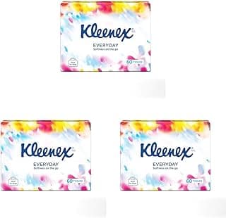 Kleenex Everyday On The Go Facial Tissues 60 Count (Pack of 3)