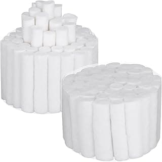 iplusmile 100 Pcs Rolls Cotton Lap Cottons Pads for Dentists Cotton Swabs Bleed Plugs Rolled Cotton Ball Nose Bleed Plug