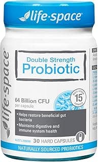 Life-Space Double Strength Probiotic Capsules - 64 Billion CFU - 15 Strains, 30 count