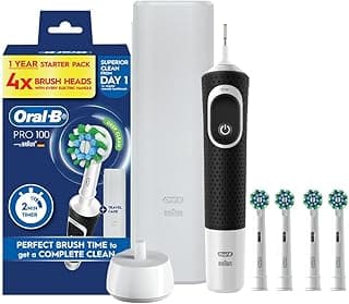 Oral-B Pro 100 Deep Clean Clean 1 Year Starter Kit Electric Toothbrush