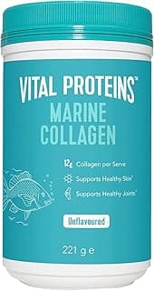 VITAL PROTEINS Marine Collagen Powder, Unflavoured, 12g Collagen Peptides Per Serve, 1 Simple Ingredient (221g)