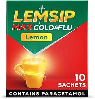 Lemsip Max Cold and Flu Hot Drink with Decongestant, Lemon (Pack of 10)