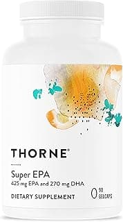 Thorne Super EPA - Omega-3 Supplement with EPA 425mg and DHA 270mg - Gluten-Free, Dairy-Free, Soy-Free - 90 Gelcaps