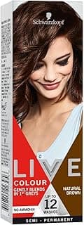 Schwarzkopf LIVE Colour Natural Brown, Semi-permanent Hair Colour, Lasts Up to 12 Washes