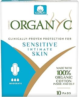 Organyc Ultra Thin Pads - Moderate Wings, 10 count