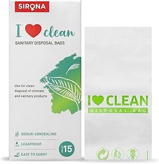 Sirona Sanitary Disposal Bags Pcs | for Discreet Disposal of Tampons, Condoms, Diaper, Sanitary Pads, Panty Liner | Bath