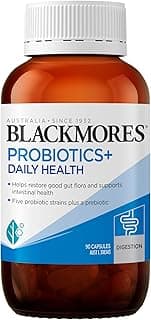 Blackmores Probiotics+ Daily Health | Maintains Intestinal Health & Restores Good Gut Flora | 90 Capsules