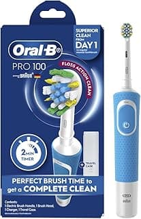 Oral-B Pro 100 Floss Action Clean Electric Toothbrush, Blue
