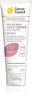 Cancer Council 150mL Daily Sunscreen SPF50 Sun Block - Face & Body Moisturiser with Aloe & Vitamin E, Matte Finish, Non-