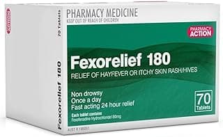Fexorelief 180mg 70 Tabs Non-drowsy Antihistamine (Hayfever Relief)