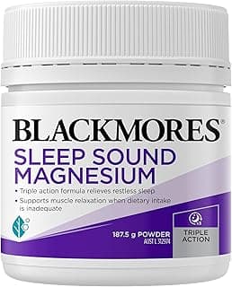 Blackmores Sleep Sound Magnesium |Relieves Muscle Cramps When Dietary Intake is Inadequate & Restless Sleep | 187.5 g Po