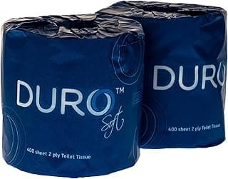 Duro 2 Ply Toilet Paper Roll 48-Pieces, 400 Sheet