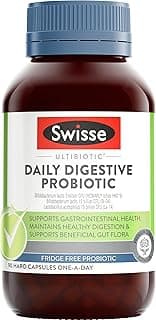 Swisse Ultibiotic Daily Digestive Probiotic - Supports Gut Health And Healthy Digestion - 90 Capsules