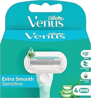 Gillette Venus Extra Smooth Sensitive Women's Razor Blade Refills 4 Count