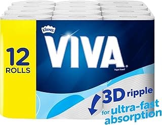 VIVA Paper Towels 12 Count (4x3 Rolls) - Packaging May Vary