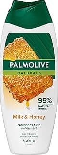 Palmolive Naturals Body Wash, 500mL, Milk and Honey, with Moisturising Milk, No Parabens or Phthalates