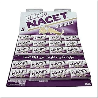 100 NACET STAINLESS Double Edge Razor Blades