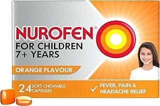 Nurofen For Children 7 plus Years Chewable Capsules Pain Relief Orange (Count of 24)
