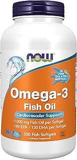 Now Supplements, Omega-3, Molecularly Distilled, 200-Fish Gelatin Softgels
