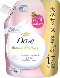 Dove Body Soap, Beauty Moisture, Shiny, Foaming Body Wash, Fresh Apple Scent, Refill, Large Capacity, 25.6 oz (750 g)