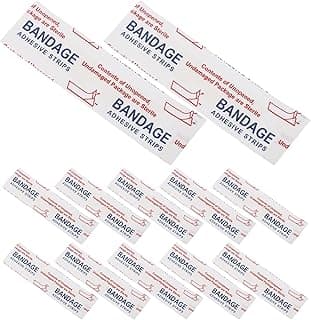 Healeved 50pcs Sterile Butterfly Closure Bandage Strips 45x10mm Waterproof Breathable Wound Closer Tape for Small Wound 