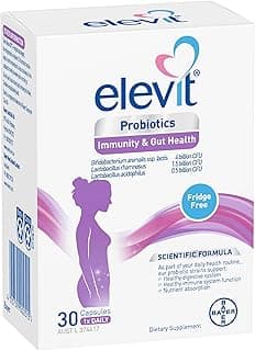 Elevit Probiotics with Billions of Healthy Bacteria to Support Immunity and Gut Health and a Healthy Digestive System, 3