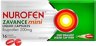 Nurofen Zavance Mini Liquid Capsules Ibuprofen 200mg Pain Relief 16s