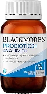 Blackmores Probiotics+ Daily Health | Maintains Intestinal Health & Restores Good Gut Flora | 30 Capsules