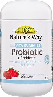 Nature's Way Adult Probiotic and Prebiotic Sugar Free 4BN Vita Gummies 65 Pastilles, Probiotic & Prebiotic for Adults, N
