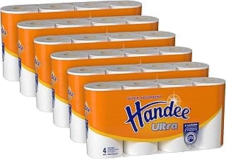 Handee Ultra White Paper Towel, 24 Rolls Value Pack