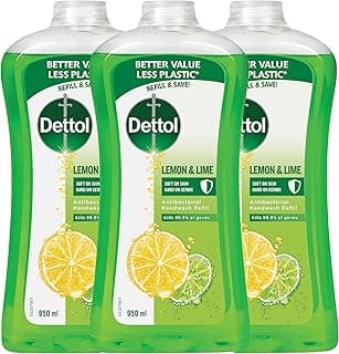 Dettol Anti-Bacterial Hand Wash Refresh Refill Disinfecting, 950ml x 3