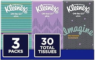 Kleenex Facial Tissues, 10 ct, 3 Pack