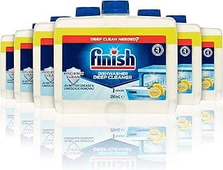 Finish Dishwasher Cleaner Liquid, Lemon Sparkle Bulk Pack, 6 Packs of 250ml