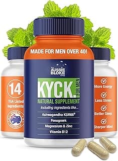 KYCK Potent All Natural Herbal Multivitamin Supplement Men 40+ - Energy, Testosterone, Sleep, Recovery, Stress, Clarity 